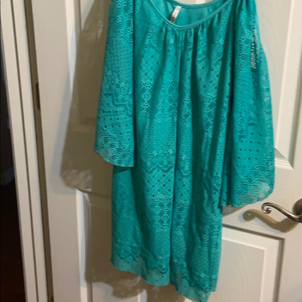 Turquoise dress